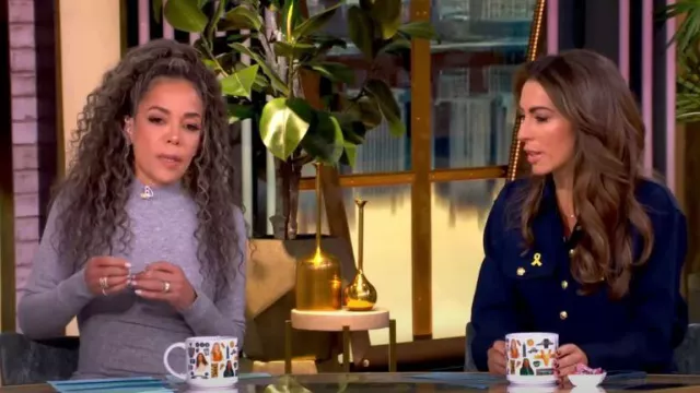 Proenza Schouler Annette Cashmere & Silk Dress worn by Sunny Hostin as seen in The View on January 8, 2025