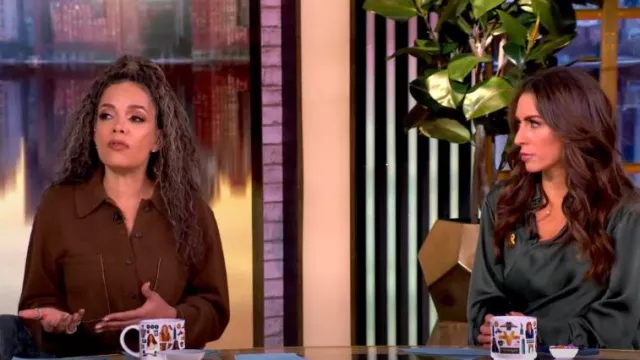 Guest in Residence Everywear cashmere Jumpsuit worn by Sunny Hostin as seen in The View on January 14, 2025