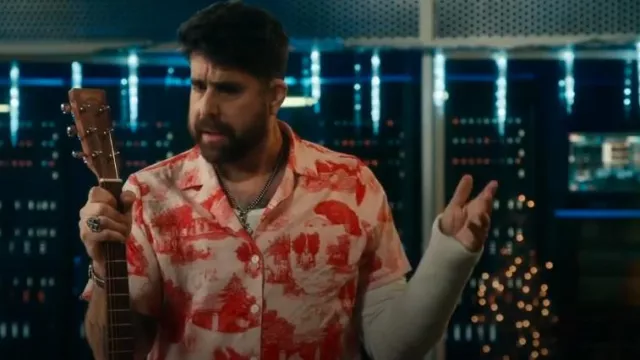 Chemise Rachel Antonoff James en toile imprimée de Tony portée par Harry Keshegian (Adam Goldberg) comme on le voit dans The Equalizer (S04E07)