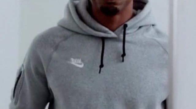 Sweatshirt Nike gray with pocket on 
