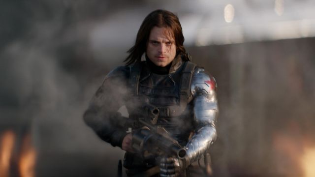 The jacket Bucky Barnes (Sebastian Stan) in Captain America : The Soldier winter