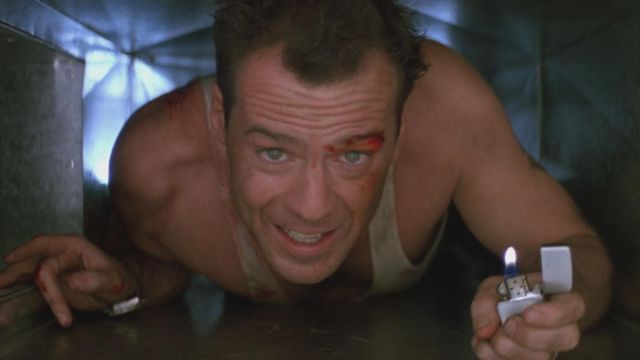 The Zippo lighter to John McClane (Bruce Willis) in die hard