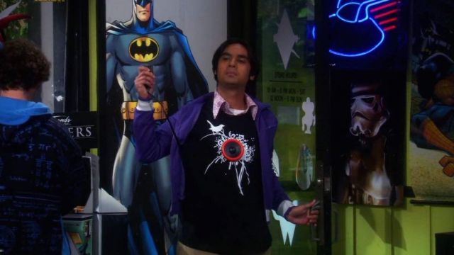 The T-Shirt music of Raj in The Big Bang Theory