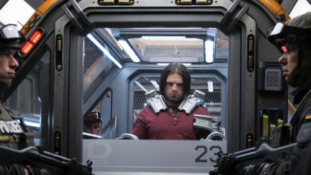 The t-shirt Jeremiah "Camp" of Bucky Barnes (Sebastian Stan) in Captain America - Civil War