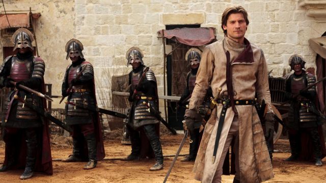 The sword of Jaime Lannister (Nikolaj Coster-Waldau) in Game of Thrones