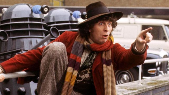 L'écharpe de Dr Who (Tom Baker) dans Doctor Who