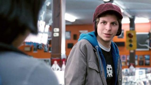 The red cap of Scott Pilgrim (Michael Cera) in Scott Pilgrim vs. the world