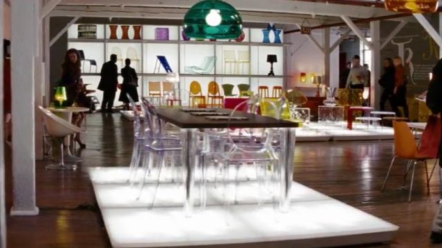 The chairs transparent views in the shop Kartell in Confessions of a shopaholic