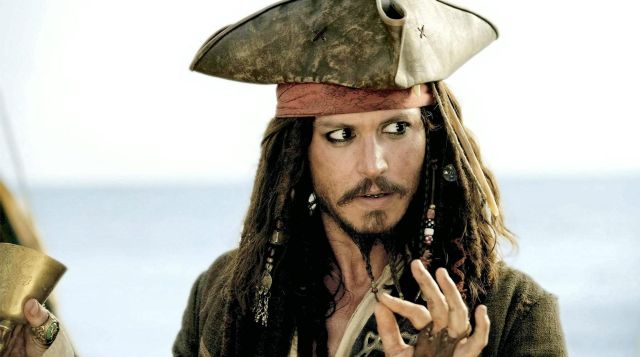 Le foulard de tête de Jack Sparrow (Johnny Depp) dans Pirates des Caraïbes