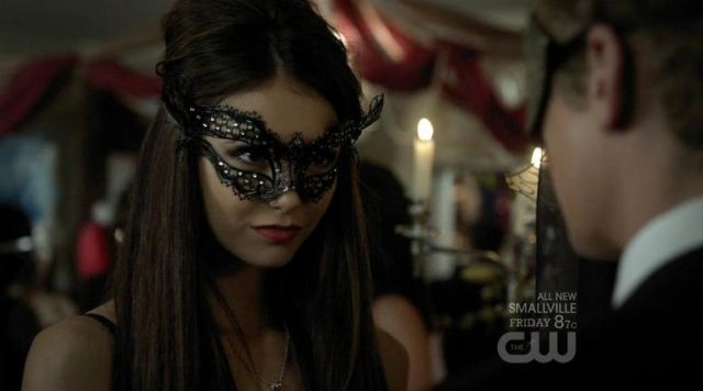 Venetian Mardi Gras Masquerade Mask worn by Elena Gilbert (Nina Dobrev) in  The Vampire Diaries