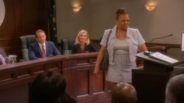 ASTR The Label Mavey Top worn by Regina Upshaw (Kim Fields) as seen in The Upshaws (S06E09)