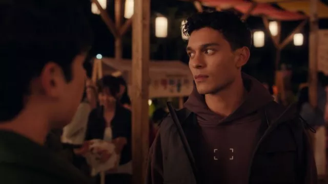 ASRV Tech-Terry™ Hoodie Deep Purple worn by Q (Anthony Keyvan) as seen in XO, Kitty (S02E03)