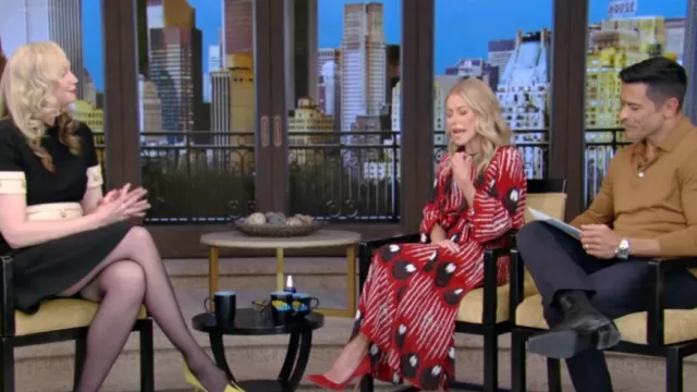 Altuzarra Peirene Printed Maxi Dress worn by Kelly Ripa as seen in LIVE with Kelly and Mark on January 16, 2025