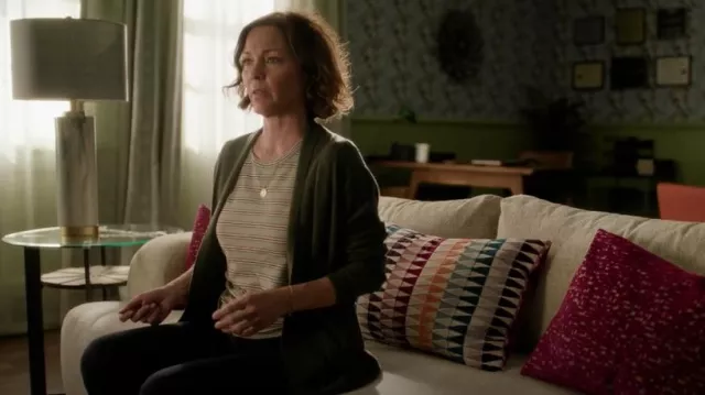 Veronica Beard Dree Striped Tee worn by Margaret Reed (Kelli Williams) as seen in Found (S02E08)