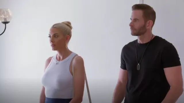 Débardeur côtelé WSLY Rivington porté par Heather Rae Young comme on le voit dans The Flipping El Moussas (S02E04)