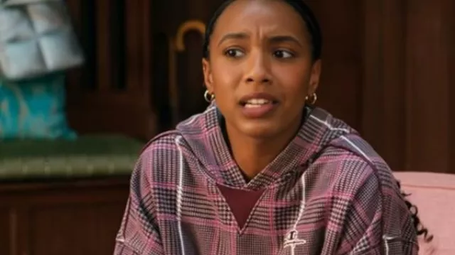 La vida sexual de las universitarias Alyah Chanelle Scott Sudadera con capucha a cuadros