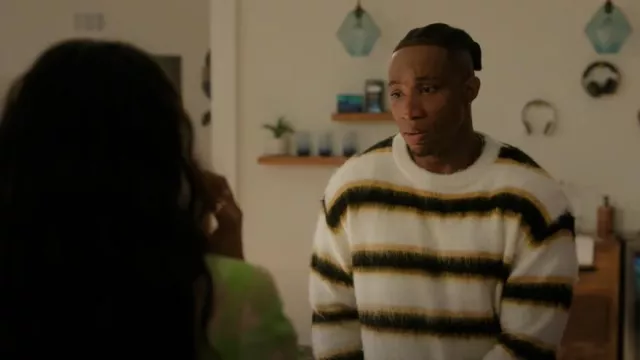 Marni Mohair Sweater worn by Zeke Wallace (Arlen Escarpeta) as seen in Found (S02E09)