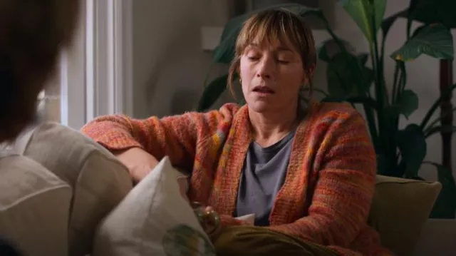 Cárdigan Sportsgirl Knit Rainbow usado por Angie Davis (Claudia Karvan) como se ve en Bump (S05E09)