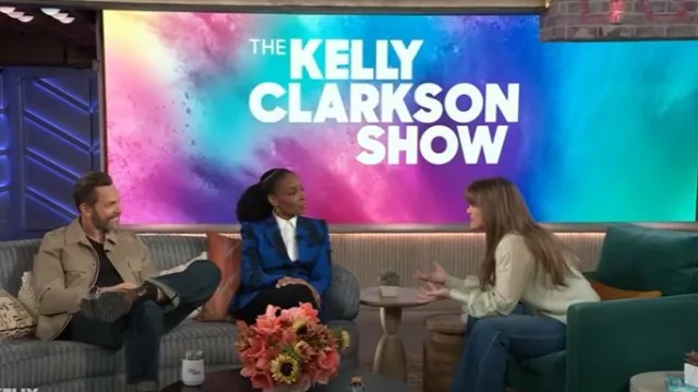 Ted Baker Filtyj Raglan-sleeve Wool Jacket worn by Joel McHale as seen in The Kelly Clarkson Show on January 20, 2025