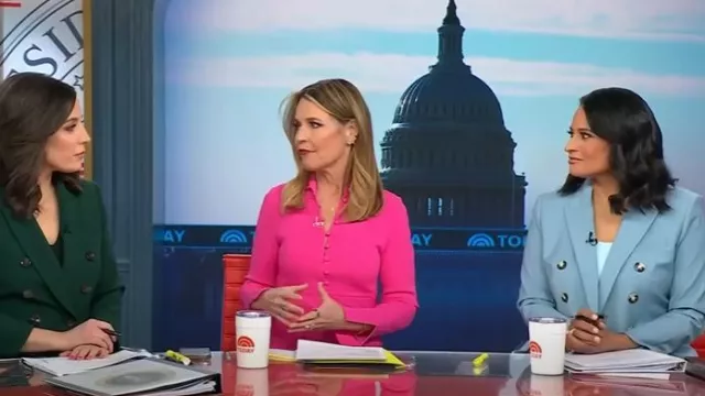 Veronica Beard Rickie Cropped Dickey Jacket portée par Kristen Welker comme on le voit dans Today le 20 janvier 2025