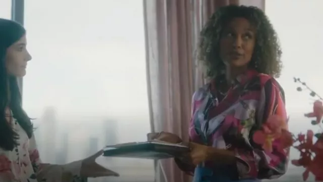 L'Agence Dani Blouse worn by Denise Pillott as seen in FBI: Most Wanted (S06E06)