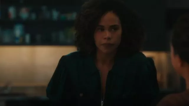 Cinq A Sept Holly Jacket worn by FBI SA Sheryll Barnes (Roxy Sternberg) as seen in FBI: Most Wanted (S06E07)