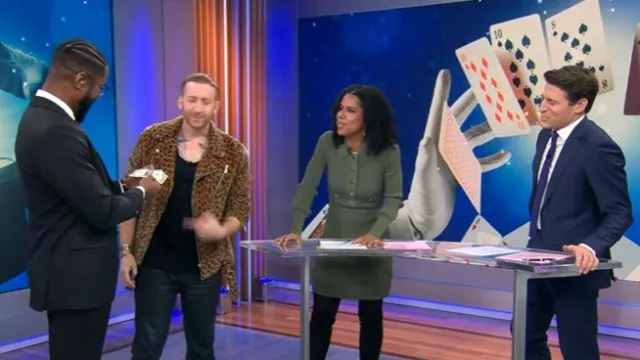 Veronica Beard Lauper Dress worn by Adriana Díaz as seen in CBS Mornings on January 24, 2025