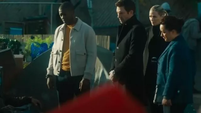 Gerard Darel Herringbone Short Coat worn by FBI SA Hana Gibson (Keisha Castle-Hughes) as seen in FBI: Most Wanted (S06E09)