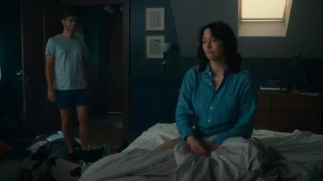 Eileen Fisher Chemise teintée en fil portée par Kat Landry (Chyler Leigh) comme on le voit dans The Way Home (S03E04)