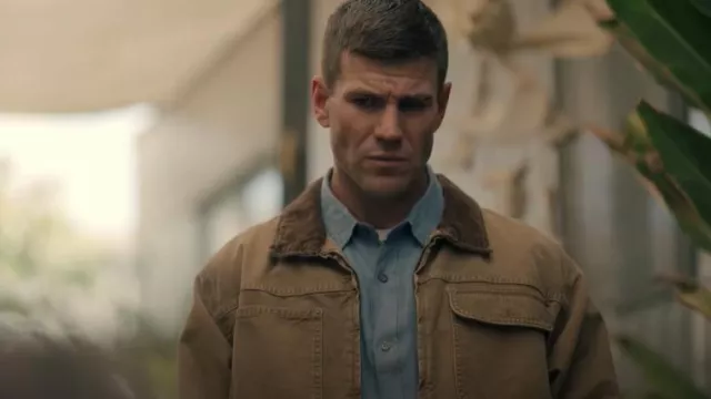 Lucky Brand Corduroy Collar Trucker Jacket worn by Special Agent Leroy Jethro Gibbs (Austin Stowell) as seen in NCIS: Origins (S01E02)