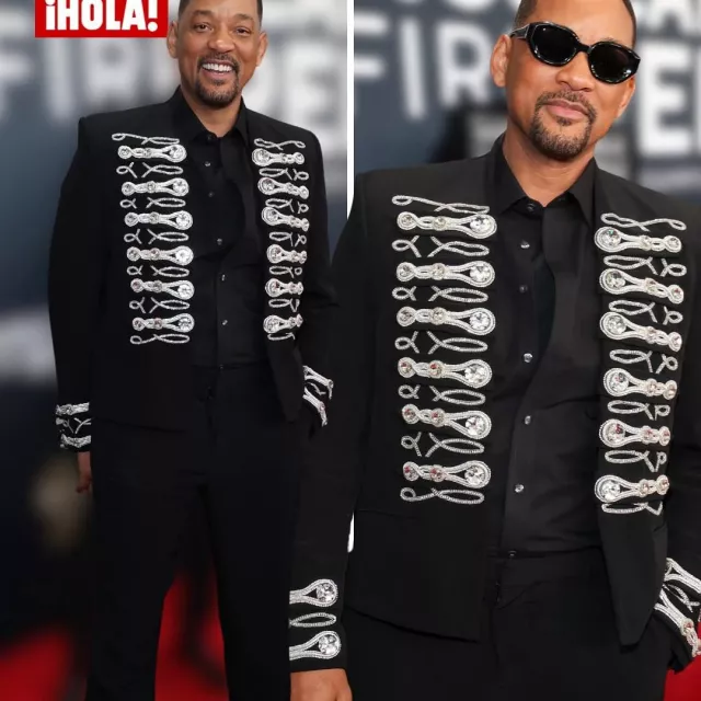67ª Entrega Anual de los Premios Grammy 2025 Chaqueta militar negra y plateada de Will Smith en la cuenta de Instagram @holausa