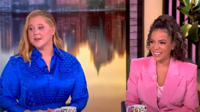 Gabriela Hearst Gavin Tailored Corduroy Blazer worn by Sunny Hostin as seen in The View on February 3, 2025