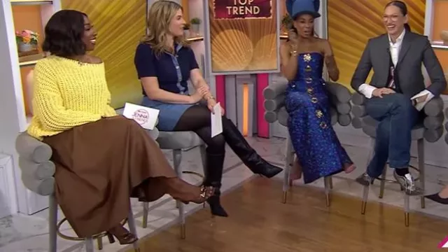 Giuseppe Zanotti Gz Mya Stone 90 Sandals worn by Ego Nwodim as seen in Today with Hoda & Jenna on February 3, 2025