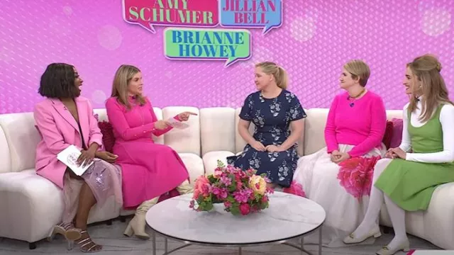 Jimmy Choo Ravi Flat Shoes worn by Brianne Howey as seen in Today with Hoda & Jenna on February 4, 2025