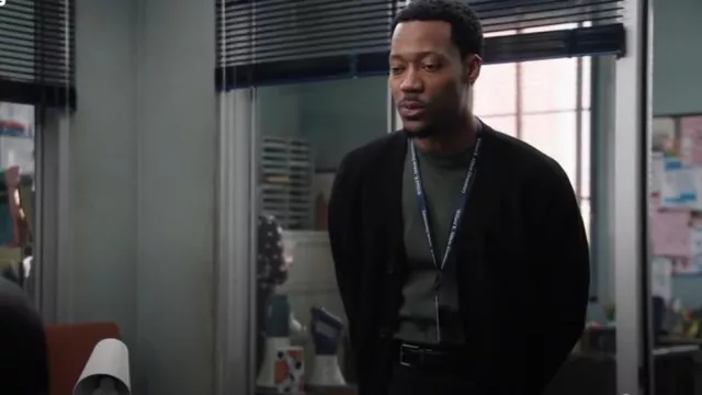 H&M Regular Fit Felted Overshirt portée par Gregory Eddie (Tyler James Williams) comme on le voit dans Abbott Elementary (S04E13)