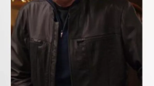 Black Leather Jacket of Colonel Patrick Quinn (Denis Leary) in Going Dutch (S01)