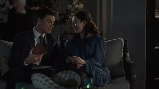 Sandro Robe à pois portée par Annie Sullivan (Anneliese Judge) comme on le voit dans Sweet Magnolias (S04E04)