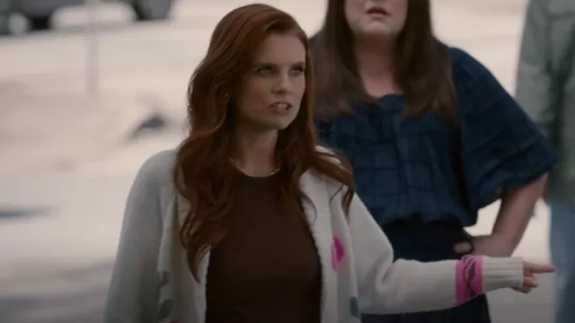 Jenny Bird Mega U Link Earrings worn by Maddie Townsend (JoAnna Garcia) as seen in Sweet Magnolias (S04E08)