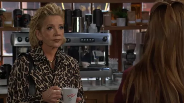 Theory Leo Relaxed Trench Coat worn by Nikki Reed Newman(Melody Thomas Scott) as seen in The Young and the Restless on February 6, 2025