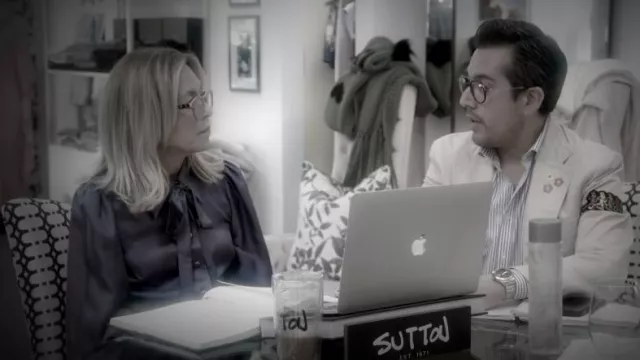 Lunettes Peepers Safran en Fraise portées par Sutton Stracke comme on le voit dans The Real Housewives of Beverly Hills (S14E11)