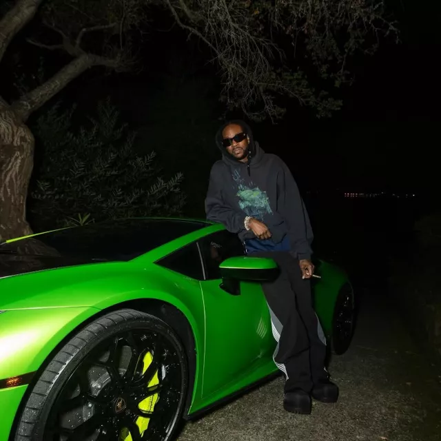 Balenciaga Black 'Loop Sports Icon' Layered Trackpants worn by 2 Chainz on the Instagram account @2chainz