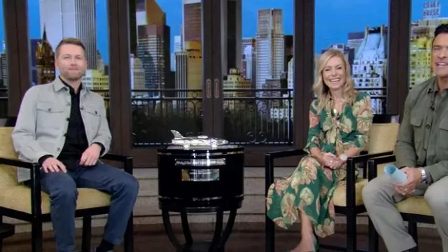 Isaia Overshirt worn by William Byron as seen in LIVE with Kelly and Mark on February 18, 2025