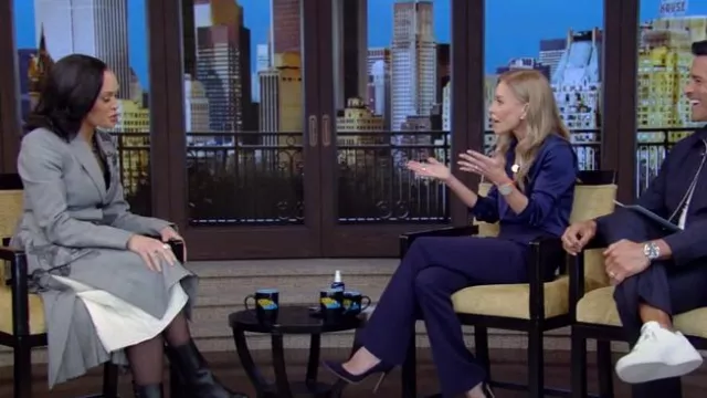 Erdem Floral-print Blazer worn by Linsey Davis as seen in LIVE with Kelly and Mark on February 19, 2025