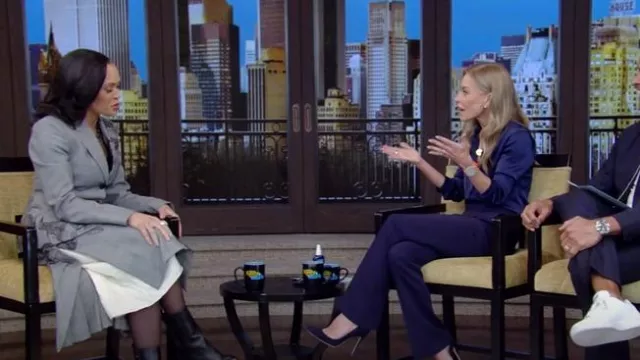 Erdem Floral-print Midi Skirt worn by Linsey Davis as seen in LIVE with Kelly and Mark on February 19, 2025