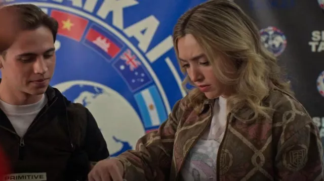 Forever 21 Malibu Motors Graphic Cropped Tee worn by Tory Nichols (Peyton List) as seen in Cobra Kai (S06E15)