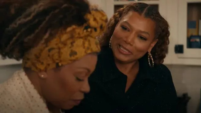 Aros grandes Simone I. Smith Le Twist usados por Robyn McCall (Queen Latifah) como se ve en The Equalizer (T05E08)