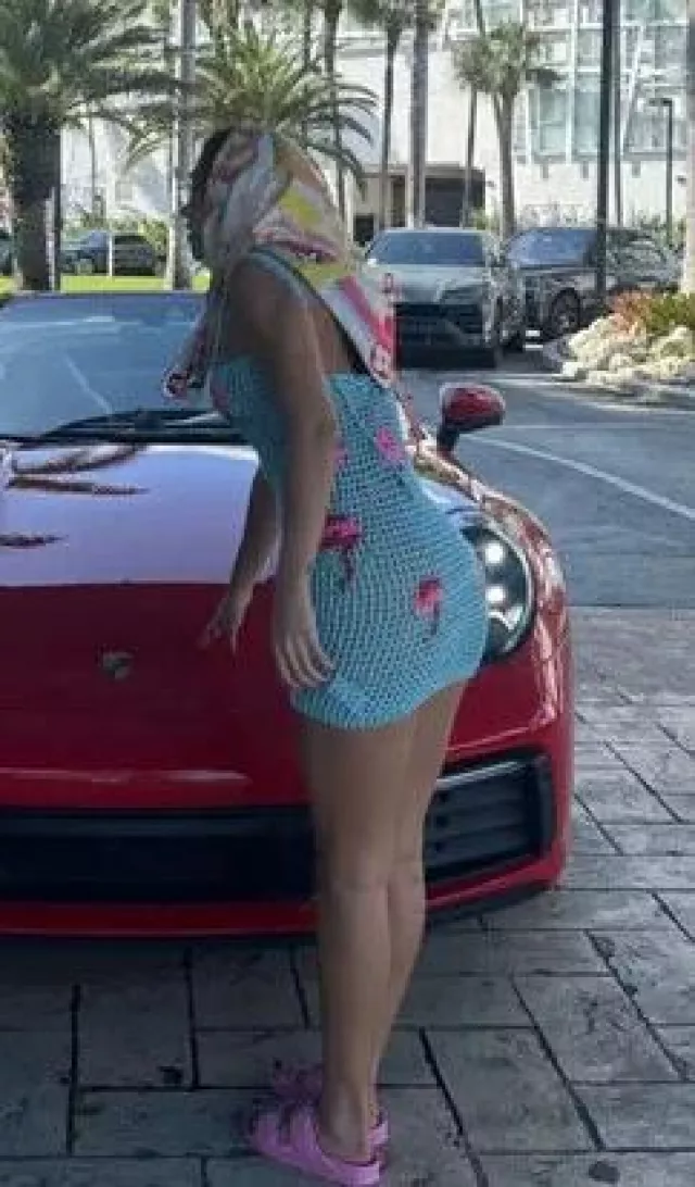 Tach Nunzia Minidress worn by Chantel Jeffries on her  Instagram Story on February 2, 2025