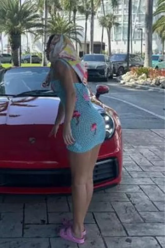 Tach Nunzia Minidress worn by Chantel Jeffries on her Instagram Story on February 2, 2025