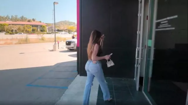 Goyard Goyardine Structure Nano Saigon Grey usado por Khloé Kardashian como se ve en The Kardashians (T06E03)