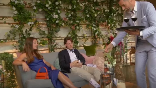 NA-KD Satin Slip Dress worn by Rose as seen in First Dates (S23E03)
